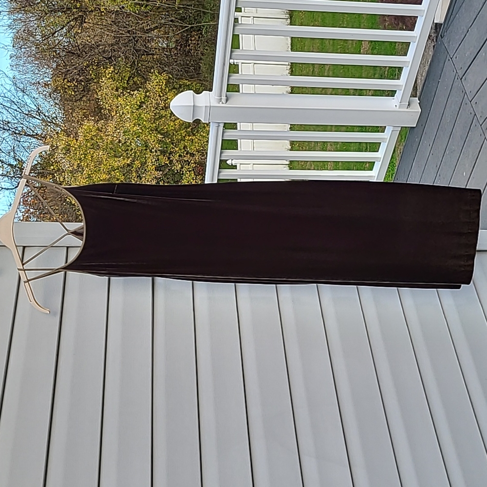 Ann Taylor Chestnut Brown Strappy Gown